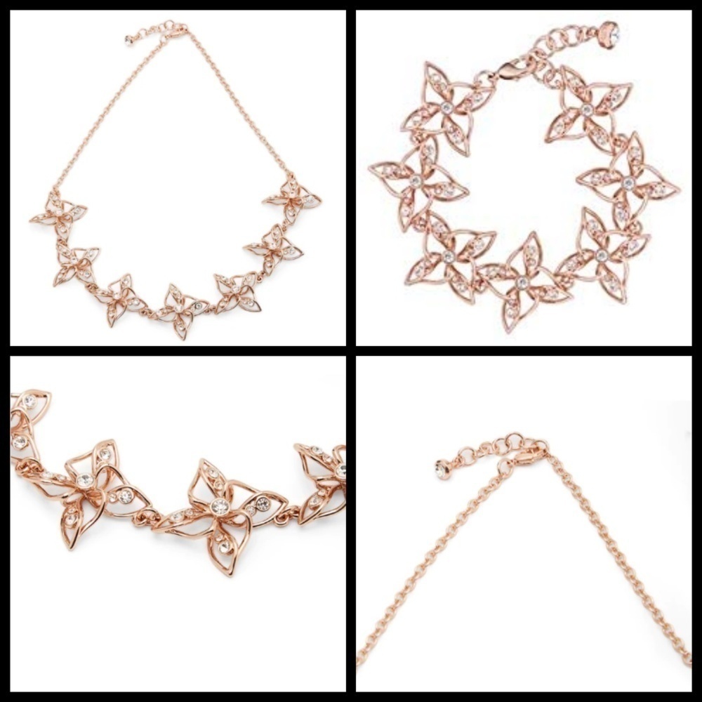💕TED BAKER LONDON💕 Gold Charo Crystal Breeze Necklace NWT - Picture 5 of 8